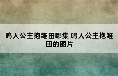 鸣人公主抱雏田哪集 鸣人公主抱雏田的图片